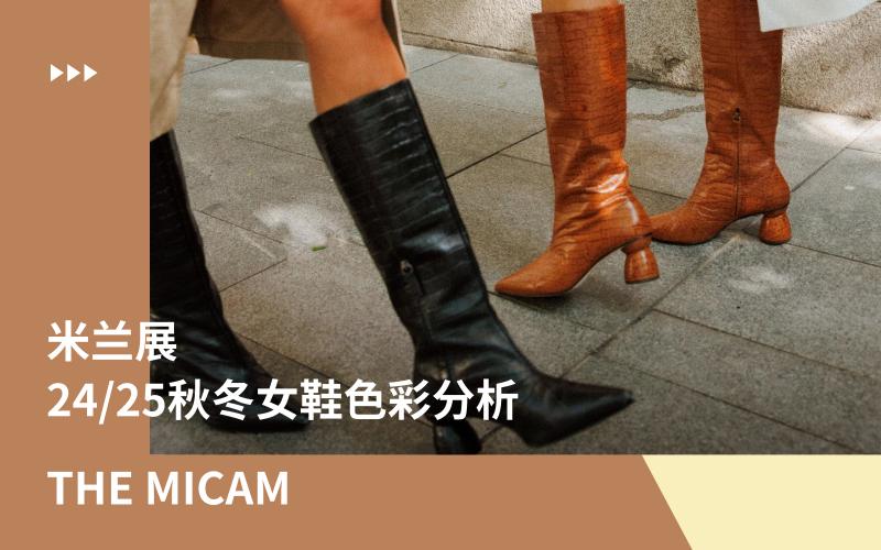 the MICAM米兰展 | 24/25秋冬女鞋色彩分析